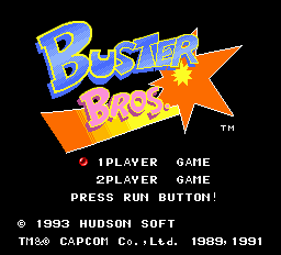 Buster Bros. Title Screen